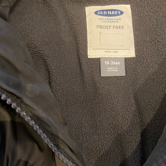 Old Navy Fleece-Lined Jacket 18-24months - Picture 3 of 3